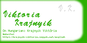 viktoria krajnyik business card