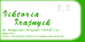 viktoria krajnyik business card